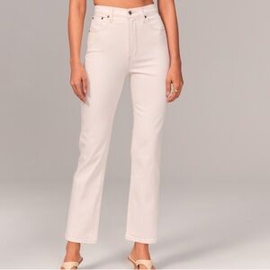 Abercrombie ankle straight high rise jeans
